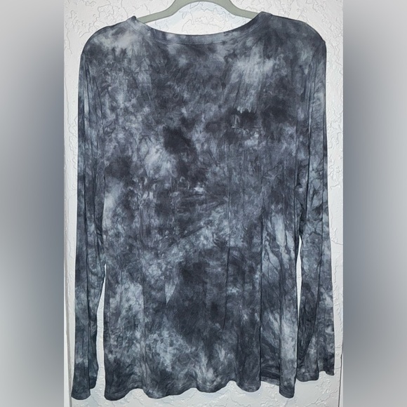 American Eagle Outfitters Tie-Dye Lace-Up Long Sleeve Shirt - Picture 5 of 7